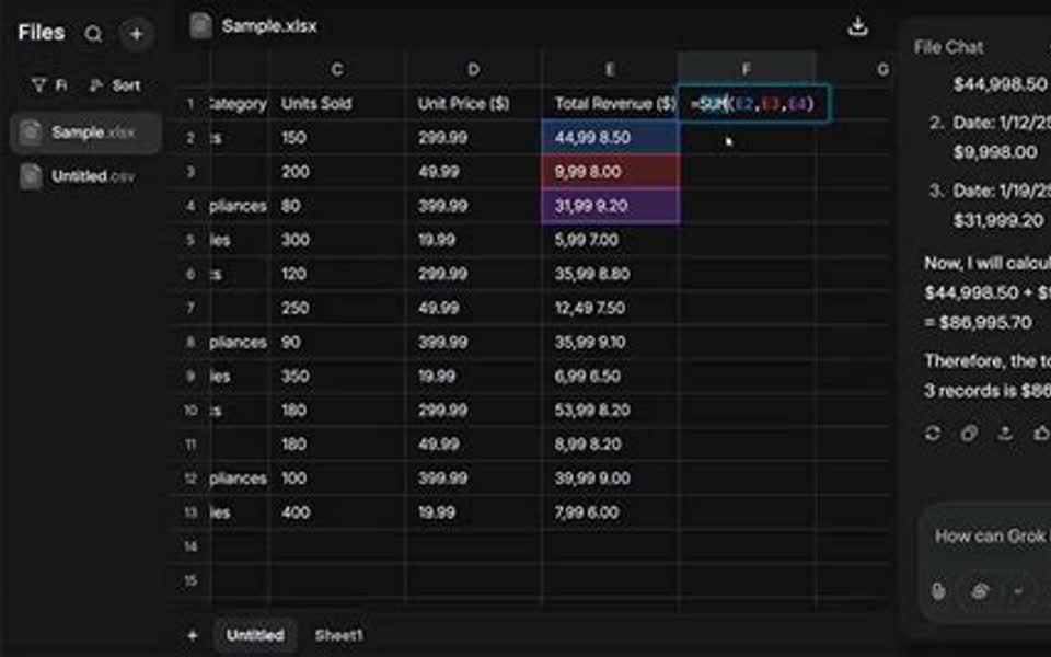 Grok Bot learning from a demonstration to run a workflow